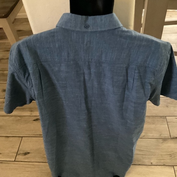 New Hurley Men's One & Only Stretch Short Sleeve Shirt button down size - Picture 2 of 6